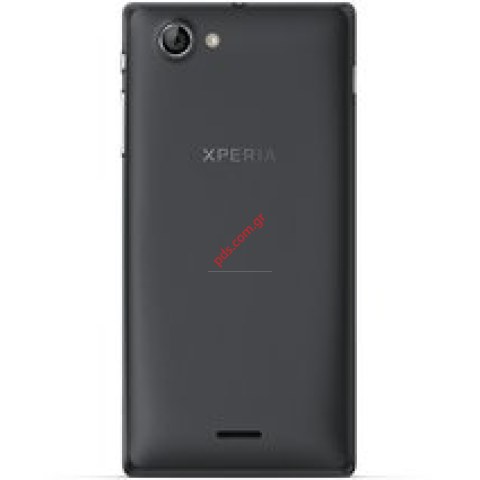 Γνήσιο καπάκι μπαταρίας Sony Xperia J ST26i Black σε μαύρο χρώμα 