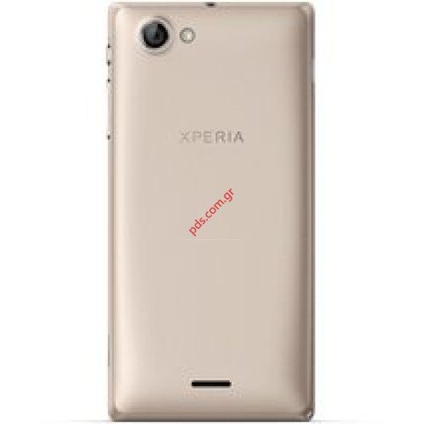 Γνήσιο καπάκι μπαταρίας Sony Xperia J ST26i Gold σε χρυσό χρώμα