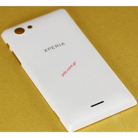 Γνήσιο καπάκι μπαταρίας Sony Xperia J ST26i White σε λευκό χρώμα 