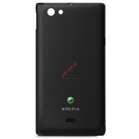 Γνήσιο καπάκι μπαταρίας Sony Xperia Miro ST23i Black σε μαύρο χρώμα 