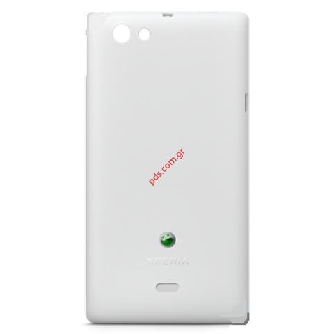 Γνήσιο καπάκι μπαταρίας Sony Xperia Miro ST23i White σε Λευκό χρώμα 