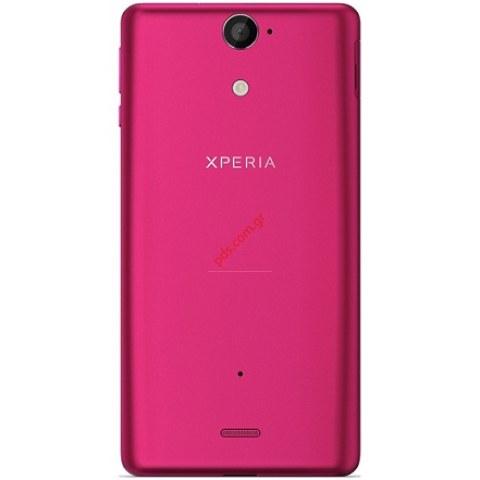 Γνήσιο καπάκι μπαταρίας Sony Xperia V (LT25i) Pink σε ρόζ χρώμα