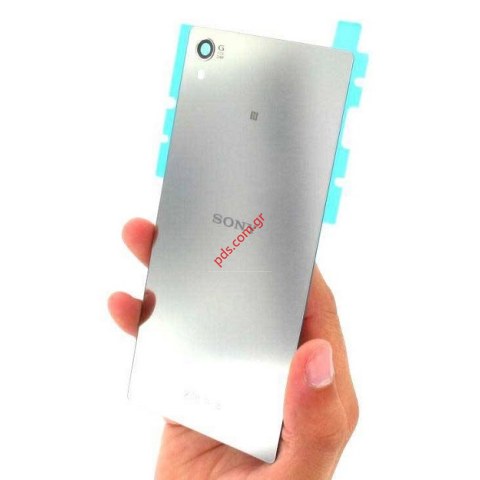 Γνήσιο καπάκι μπαταρίας Sony Xperia Z5 Premium Chrome E6833, E6883 DUAL σε χρώμα ασημί χρωμίου