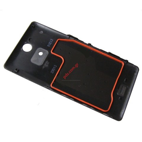 Γνήσιο καπάκι μπαταρίας Sony Xperia ZR Black C5502, C5503 σε μαύρο χρώμα