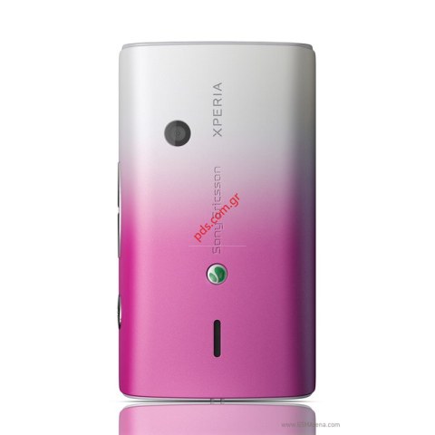 Γνήσιο καπάκι μπαταρίας Sonyericsson X8 Xperia (E15i) σε χρώμα white/pink