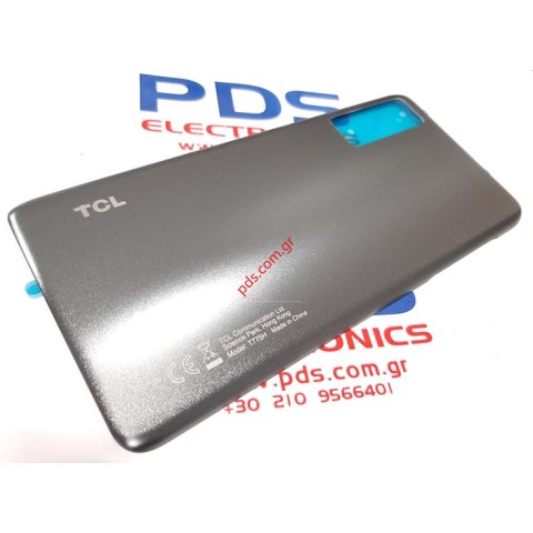 Γνήσιο καπάκι μπαταρίας TCL 20L T774H, Plus T775H Grey Backcover Glass σε μαύρο χρώμα Bulk (ORIGINAL)