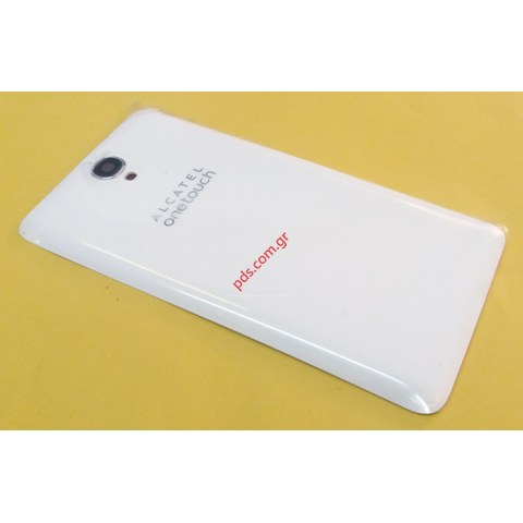 Γνήσιο καπάκι μπαταρίας White Alcatel 6043D Black One Touch Idol X+ Plus σε λευκό χρώμα