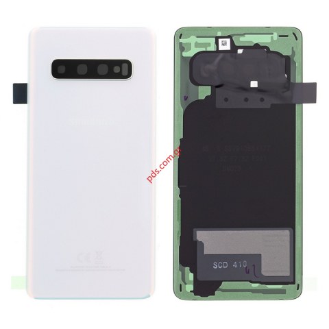 Γνήσιο καπάκι μπαταρίας White Samsung G973 Galaxy S10 (Service Pack) σε λευκό χρώμα Γνήσιο καπάκι μπαταρίας White Samsung G973 Galaxy S10 (Service Pack) σε λευκό χρώμα