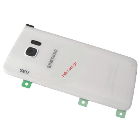 Γνήσιο καπάκι μπαταρίας White Samsung Galaxy S7 EDGE SM-G935F σε λευκό χρώμα.