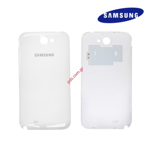 Γνήσιο καπάκι μπαταρίας White Samsung N7100 Galaxy Note 2 σε Λευκό χρώμα (Ceramic White)