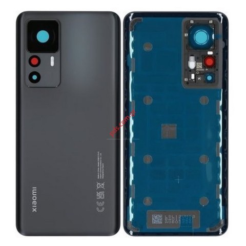 Γνήσιο καπάκι μπαταρίας Xiaomi 12T PRO (22081212UG) 2022 Black σε μαύρο χρώμα Blister