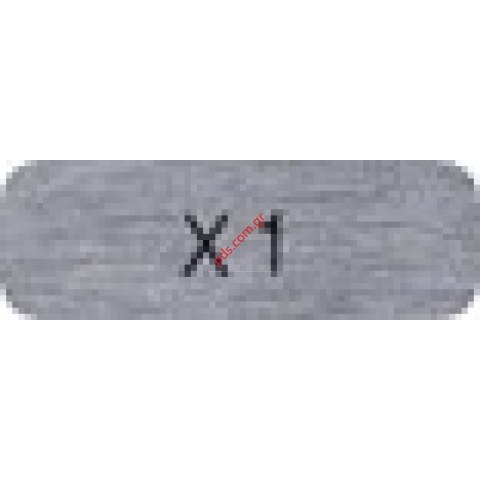 Γνήσιο λογότυπο SonyEricsson Xperia X1 Logo Label σε ασημί χρώμα (1 τεμάχιο)