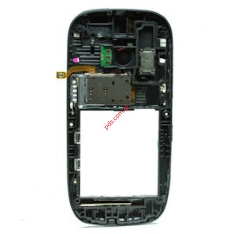 Γνήσιο μεσαίο πίσω καπάκι Nokia 701 B Cover Dark steel grey (με εξαρτήματα)