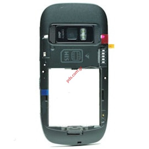 Γνήσιο μεσαίο πίσω καπάκι Nokia 701 B Cover Dark steel grey (με εξαρτήματα) Γνήσιο μεσαίο πίσω καπάκι Nokia 701 B Cover Dark steel grey (με εξαρτήματα)