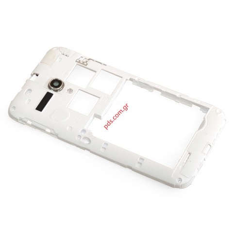 Γνήσιο μεσαίο πίσω πλαίσιο Alcatel OT 5038D Pop D5 Dual SIM white σε λευκό χρώμα Γνήσιο μεσαίο πίσω πλαίσιο Alcatel OT 5038D Pop D5 Dual SIM white σε λευκό χρώμα