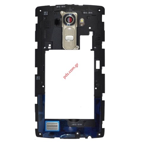 Γνήσιο μεσαίο πίσω πλαίσιο Gold LG H815 G4 with Camera Lens για το χρυσό χρώμα