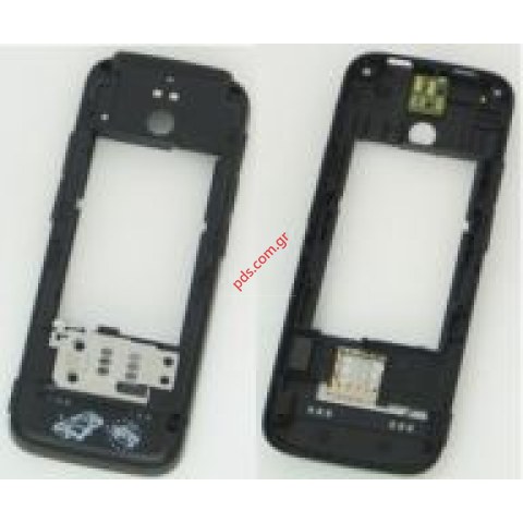 Γνήσιο μεσαίο πίσω πλαίσιο Nokia 5630 Middlecover Black με εξαρτήματα