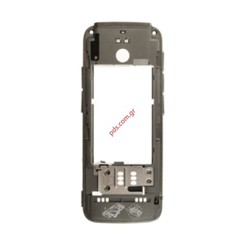 Γνήσιο μεσαίο πίσω πλαίσιο Nokia 5630 Middlecover Grey με εξαρτήματα. Περιλαμβάνει τα Volume Key, Camera Key,