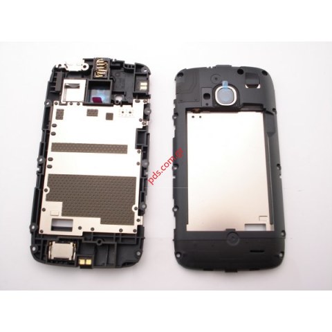 Γνήσιο μεσαίο πίσω πλαίσιο πρόσοψης Nokia Lumia 710 σε μαύρο χρώμα Γνήσιο μεσαίο πίσω πλαίσιο πρόσοψης Nokia Lumia 710 σε μαύρο χρώμα