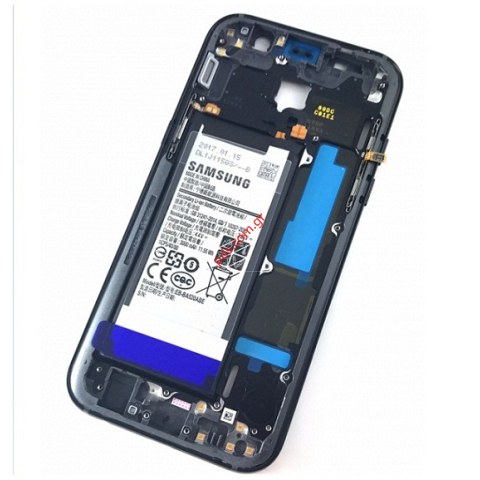 Γνήσιο μεσαίο πλαίσιο Black Samsung SM-A520F Galaxy A5 2017 με την μπαταρία για το μαύρο χρώμα