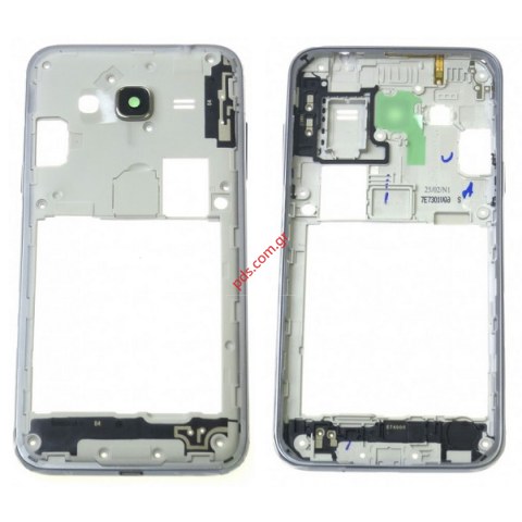 Γνήσιο μεσαίο πλαίσιο Black Samsung SM-J320F Galaxy J3 Duos (2016) σε μαύρο χρώμα (για 1 SIM επίσης συμβατό με το 2 SIM DUOS) Γνήσιο μεσαίο πλαίσιο Black Samsung SM-J320F Galaxy J3 Duos (2016) σε μαύρο χρώμα (για 1 SIM επίσης συμβατό με το 2 SIM DUOS)