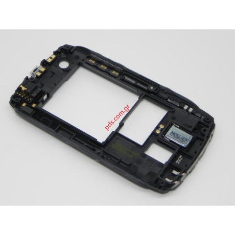 Γνήσιο μεσαίο πλαίσιο BlackBerry 9360 Curve White Middle Cover για το λευκό χρώμα.