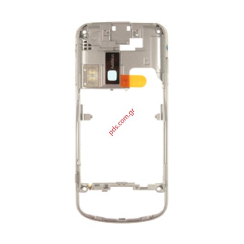 Γνήσιο μεσαίο πλαίσιο Nokia 6260slide σε ασημί χρώμα με εξαρτήματα Γνήσιο μεσαίο πλαίσιο Nokia 6260slide σε ασημί χρώμα με εξαρτήματα