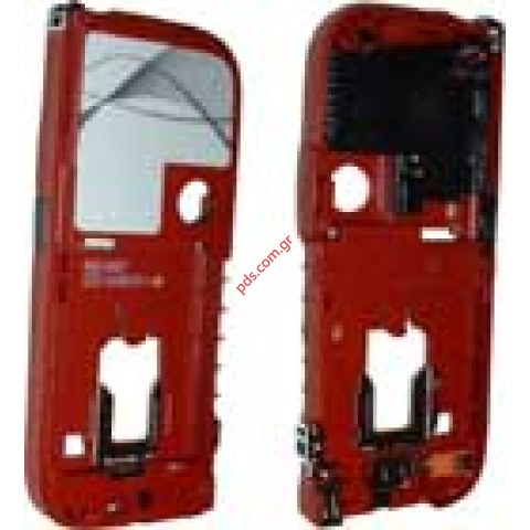 Γνήσιο μεσαίο πλαίσιο NOKIA 7260 middle cover red Γνήσιο μεσαίο πλαίσιο NOKIA 7260 middle cover red