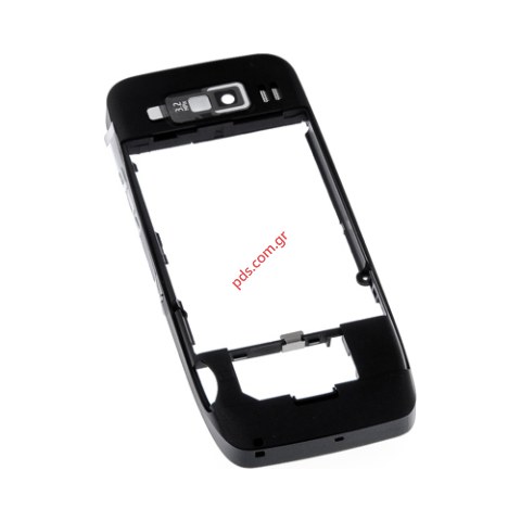 Γνήσιο μεσαίο πλαίσιο Nokia E52, E55 Black B Cover με εξαρτήματα.