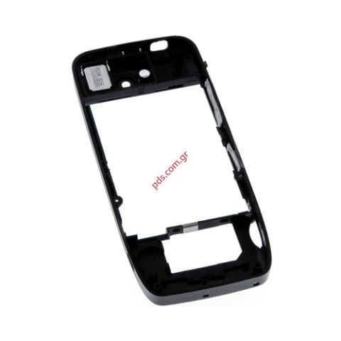 Γνήσιο μεσαίο πλαίσιο Nokia E52, E55 Black B Cover με εξαρτήματα.