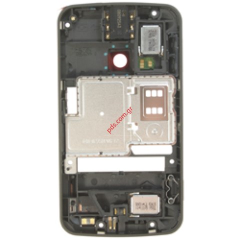 Γνήσιο μεσαίο πλαίσιο Nokia N96 B Cover για το μαύρο χρώμα με εξαρτήματα