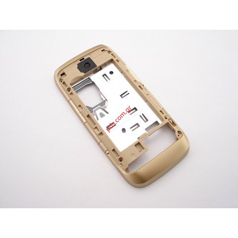 Γνήσιο μεσαίο πλαίσιο πρόσοψης Nokia Asha 308 Gold σε χρυσό χρώμα Γνήσιο μεσαίο πλαίσιο πρόσοψης Nokia Asha 308 Gold σε χρυσό χρώμα