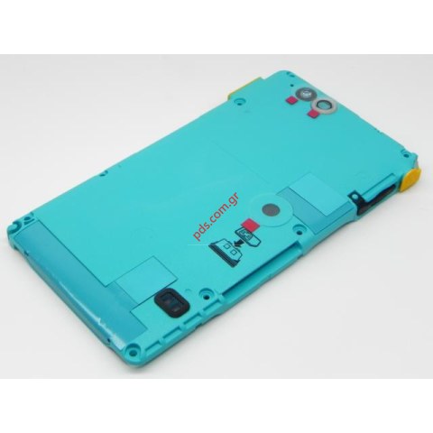 Γνήσιο μεσαίο πλαίσιο πρόσοψης Sony Xperia GO ST27i Yellow για το κίτρινο χρώμα