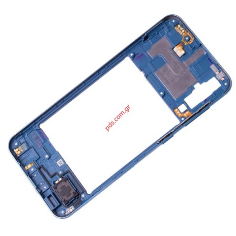 Γνήσιο μεσαίο πλαίσιο Samsung Galaxy A50 (2019) SM-A505F Blue σε μπλέ χρώμα. Γνήσιο μεσαίο πλαίσιο Samsung Galaxy A50 (2019) SM-A505F Blue σε μπλέ χρώμα.