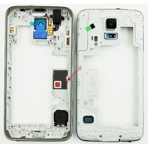 Γνήσιο μεσαίο πλαίσιο Samsung Galaxy S5 G900F Black (DUAL SIM) σε μαύρο χρώμα Γνήσιο μεσαίο πλαίσιο Samsung Galaxy S5 G900F Black (DUAL SIM) σε μαύρο χρώμα