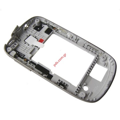 Original middle cover Samsung S5570 Galaxy Mini (colour gray / white).