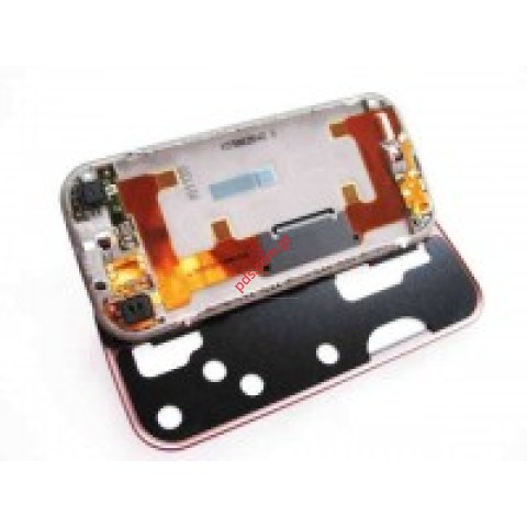 Γνήσιο μεσαίο πλαίσιο σετ με ταινία και πλακέτα πληκτρολογίου Nokia N97 Mini σε χρώμα Garnet (καφέ σκούρο)