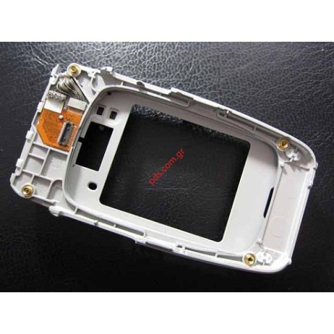 Γνήσιο μεσαίο πλαίσιο set NOKIA 6103 Silver middle hinge cover frame