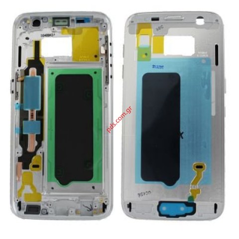 Γνήσιο μεσαίο πλαίσιο Silver Samsung SM-G930F Galaxy S7 Display Frame LCD Bracket cover σε ασημί χρώμα. Γνήσιο μεσαίο πλαίσιο Silver Samsung SM-G930F Galaxy S7 Display Frame LCD Bracket cover σε ασημί χρώμα.