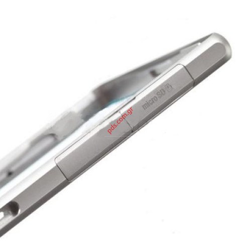 Γνήσιο μεσαίο πλαίσιο Silver Sony Xperia Z1 (C6902), Xperia Z1 (C6903) Main cover Silver White για ασημί λευκό χρώμα