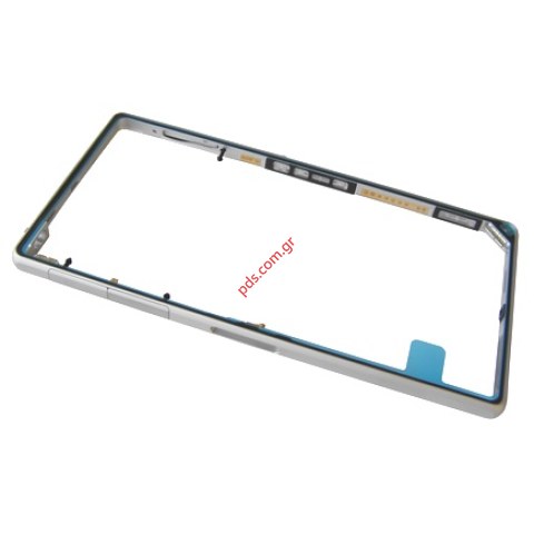 Γνήσιο μεσαίο πλαίσιο Silver Sony Xperia Z1 (C6902), Xperia Z1 (C6903) Main cover Silver White για ασημί λευκό χρώμα Γνήσιο μεσαίο πλαίσιο Silver Sony Xperia Z1 (C6902), Xperia Z1 (C6903) Main cover Silver White για ασημί λευκό χρώμα