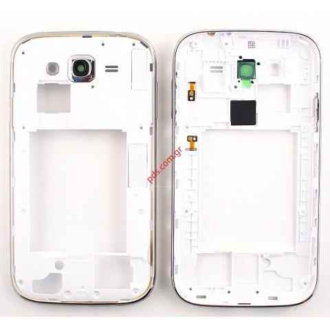 Γνήσιο μεσαίο πλαίσιο White Samsung i9062 Galaxy Grand Neo DUAL SIM για το λευκό χρώμα. Γνήσιο μεσαίο πλαίσιο White Samsung i9062 Galaxy Grand Neo DUAL SIM για το λευκό χρώμα.
