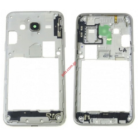 Γνήσιο μεσαίο πλαίσιο White Samsung SM-J320F Galaxy J3 Duos (2016) σε λευκό χρώμα (για 1 SIM επίσης συμβατό με το 2 SIM DUOS) Γνήσιο μεσαίο πλαίσιο White Samsung SM-J320F Galaxy J3 Duos (2016) σε λευκό χρώμα (για 1 SIM επίσης συμβατό με το 2 SIM DUOS)
