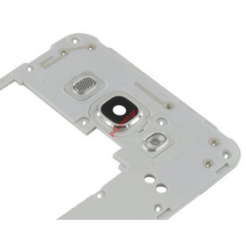 Γνήσιο μεσαίο πλαίσιο White Samsung SM-J710F Galaxy J7 (2016), SM-J710FN Galaxy J7 (2016) Middle Cover σε λευκό χρώμα