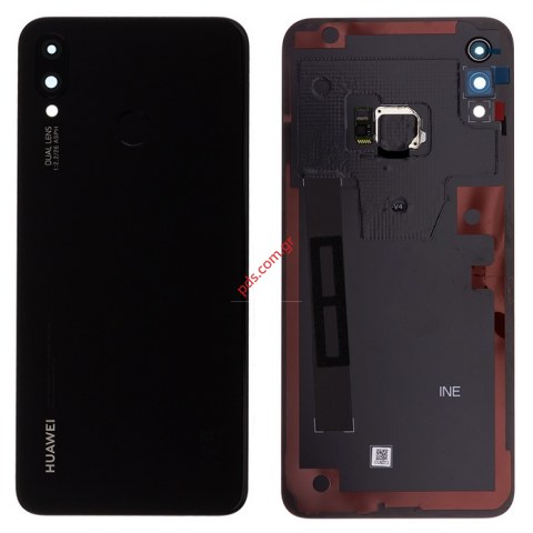 Γνήσιο πίσω καπάκι Huawei P Smart Plus (INE-LX1) Black σε μαύρο χρώμα