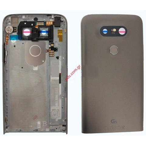 Γνήσιο πίσω καπάκι  LG H850 G5 Titan Grey Back Battery Cover Unibody σε γκρί χρώμα