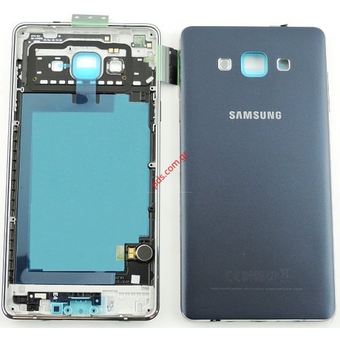 Γνήσιο πίσω καπάκι μπαταρίας Black Samsung SM-A700F Galaxy A7 σε μαύρο χρώμα