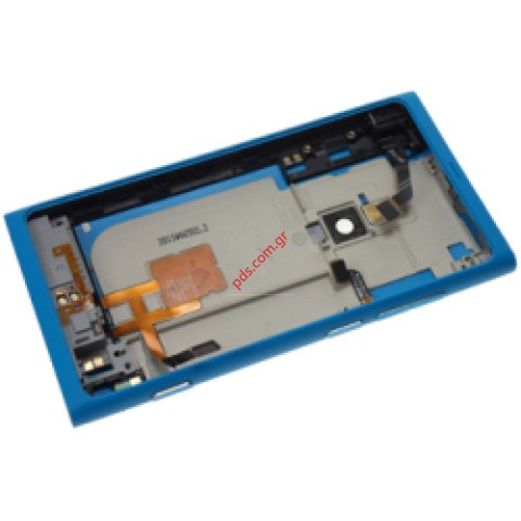 Γνήσιο πίσω καπάκι μπαταρίας Nokia Lumia 800 Cyan σε γαλάζιο χρώμα.