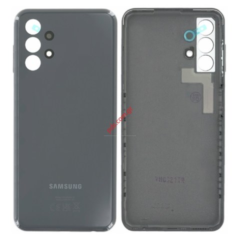 Γνήσιο πίσω καπάκι μπαταρίας Samsung A137F, A135 Galaxy A13 (2022) Black σε μαύρο χρώμα Box