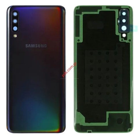 Γνήσιο πίσω καπάκι μπαταρίας Samsung A307F Galaxy A30s Black σε μαύρο χρώμα Blister